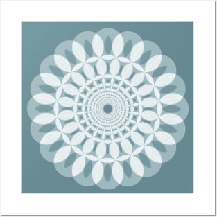 Serene Mandala Posters and Art